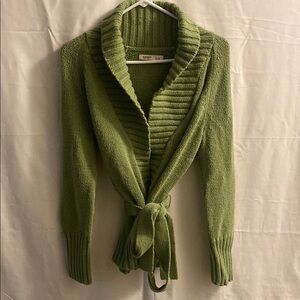 Old Navy Green Knit Sweater with Belt